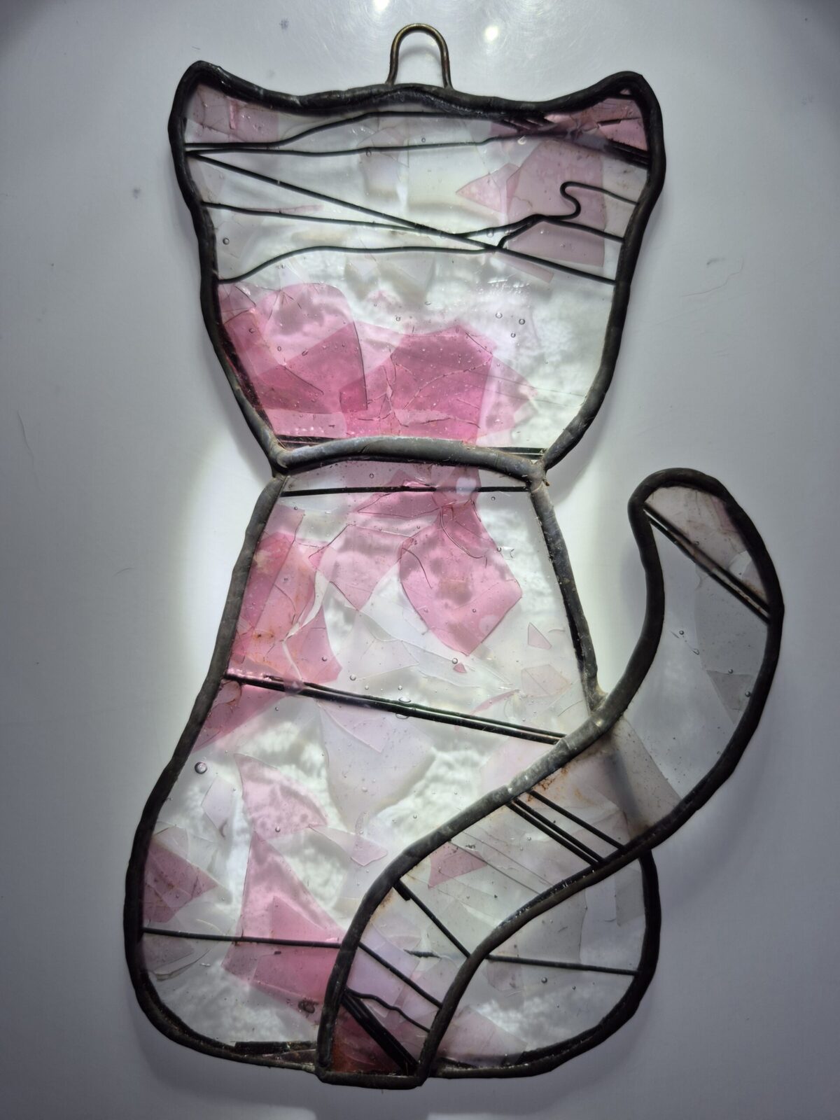 Stained Glass Cat – Pink Confetti