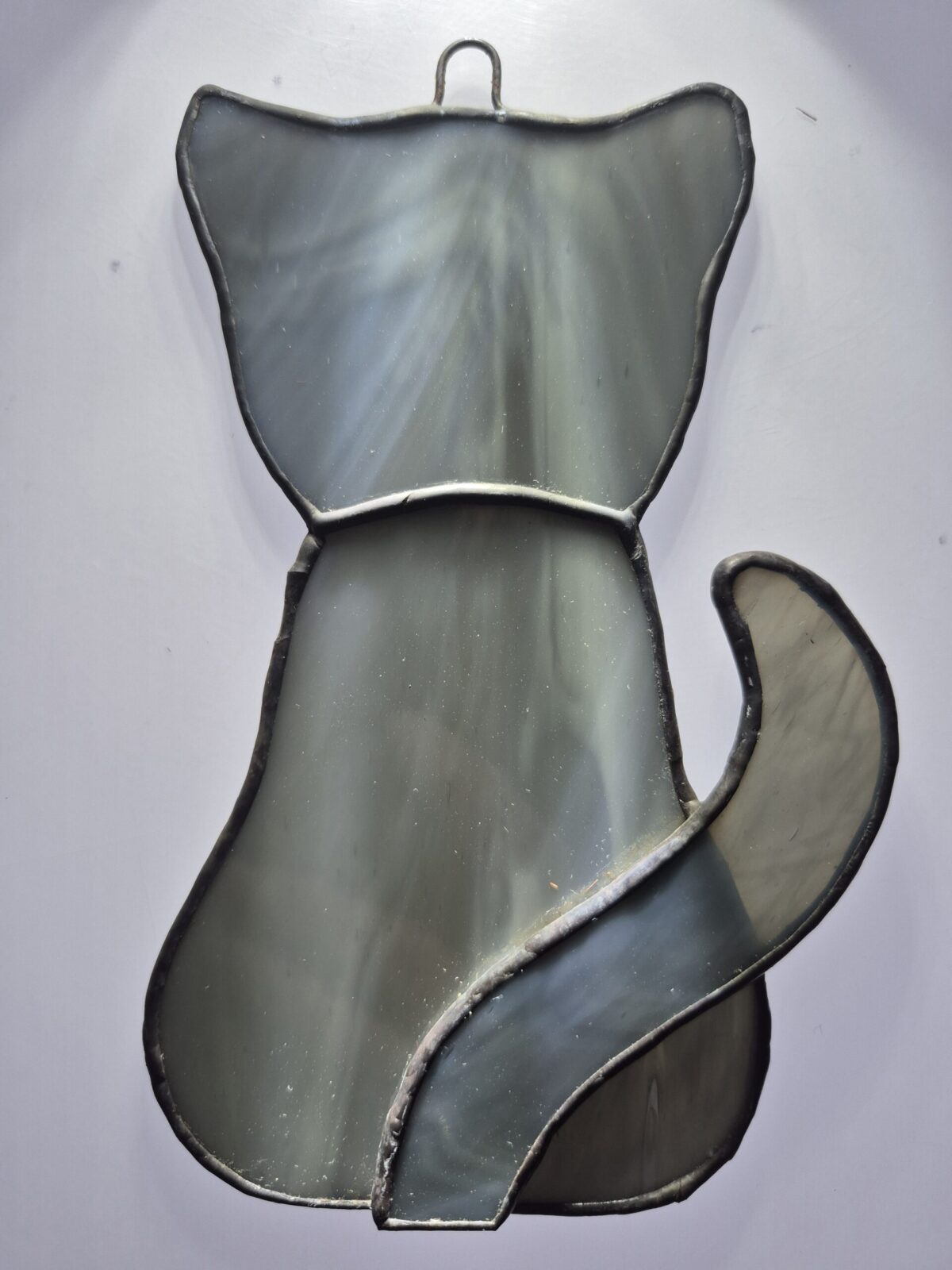 Stained Glass Cat – Dark Gray