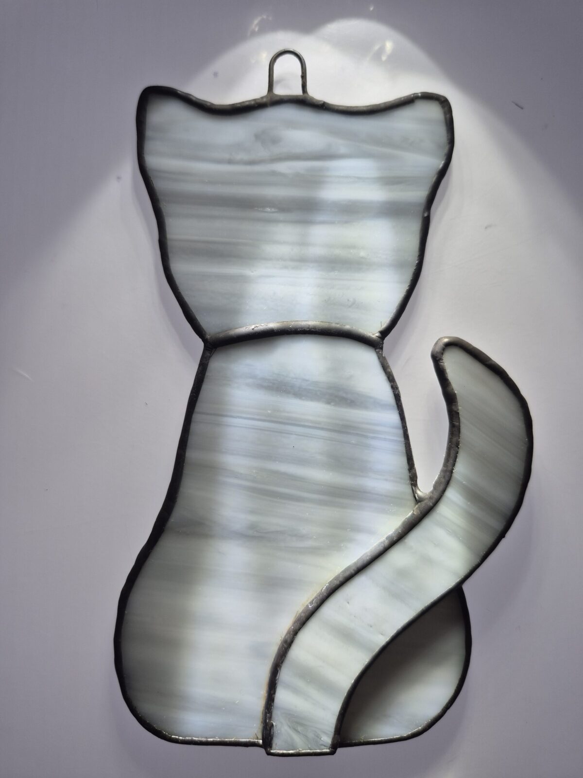 Stained Glass Cat – Light Gray