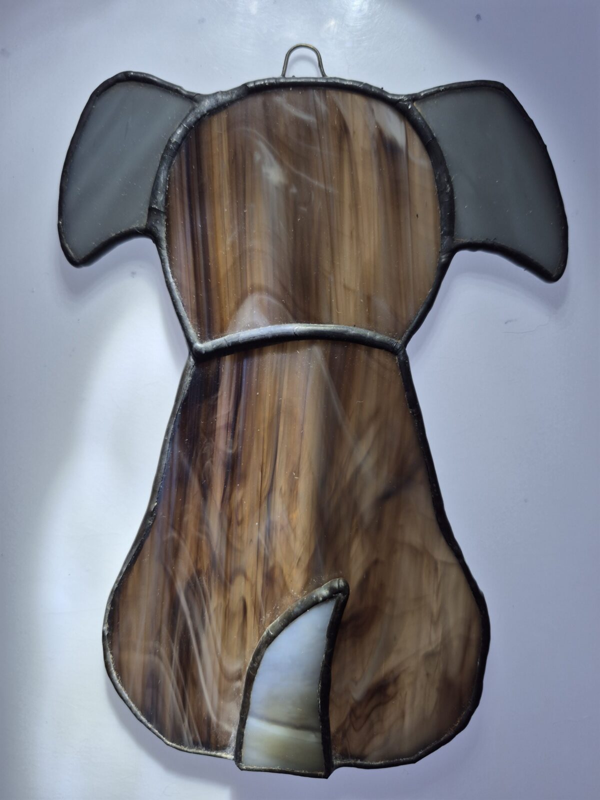 Stained Glass Pup – Brown, Dark Gray Tail/Ears